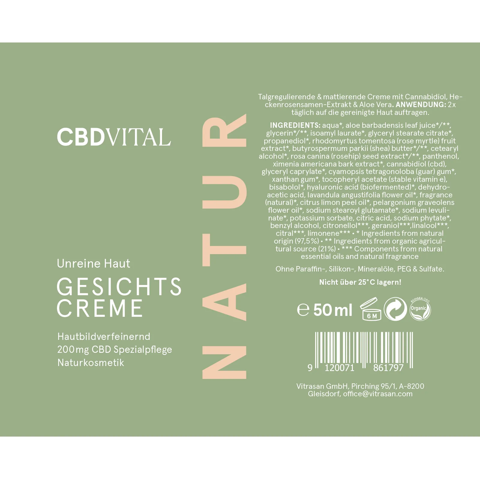 CBD VITAL Blemish-Prone Skin Face Cream