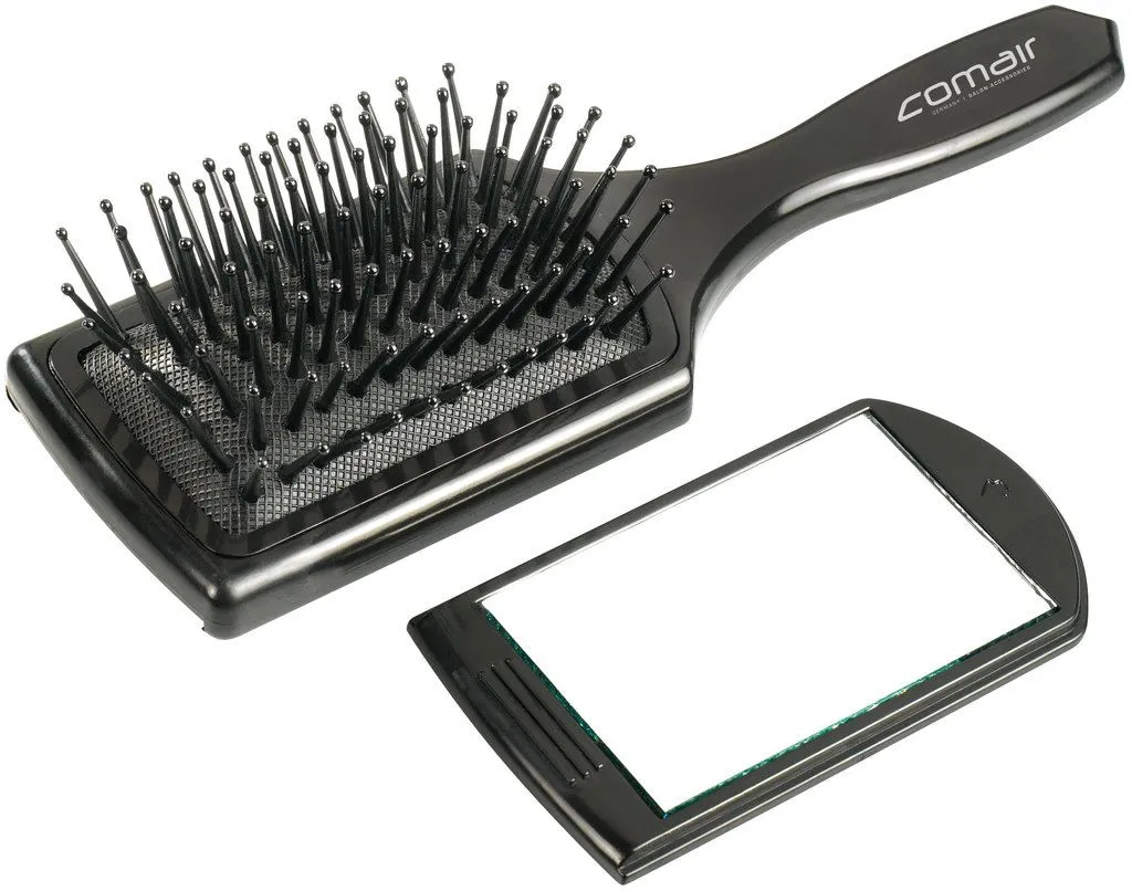 Comair Mini Paddlebrush with removable mirror