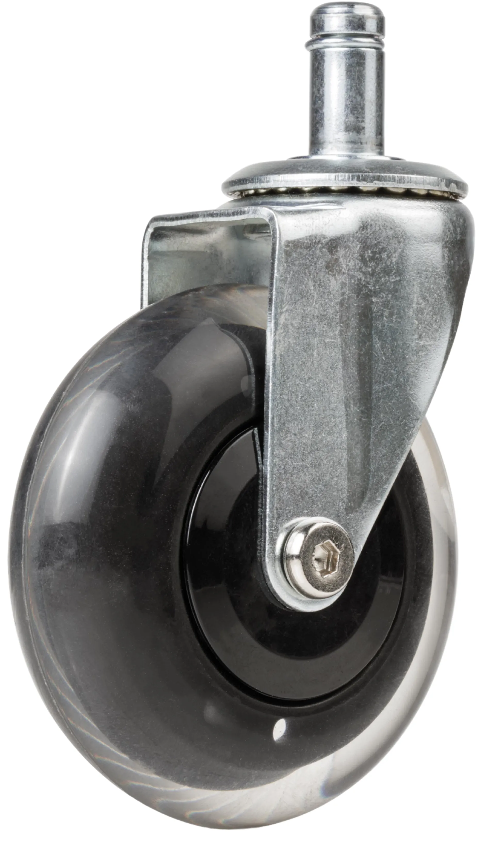 Ideal Pro Saddle With Back Sky Faux Leather Black Stool Black Nylon Base