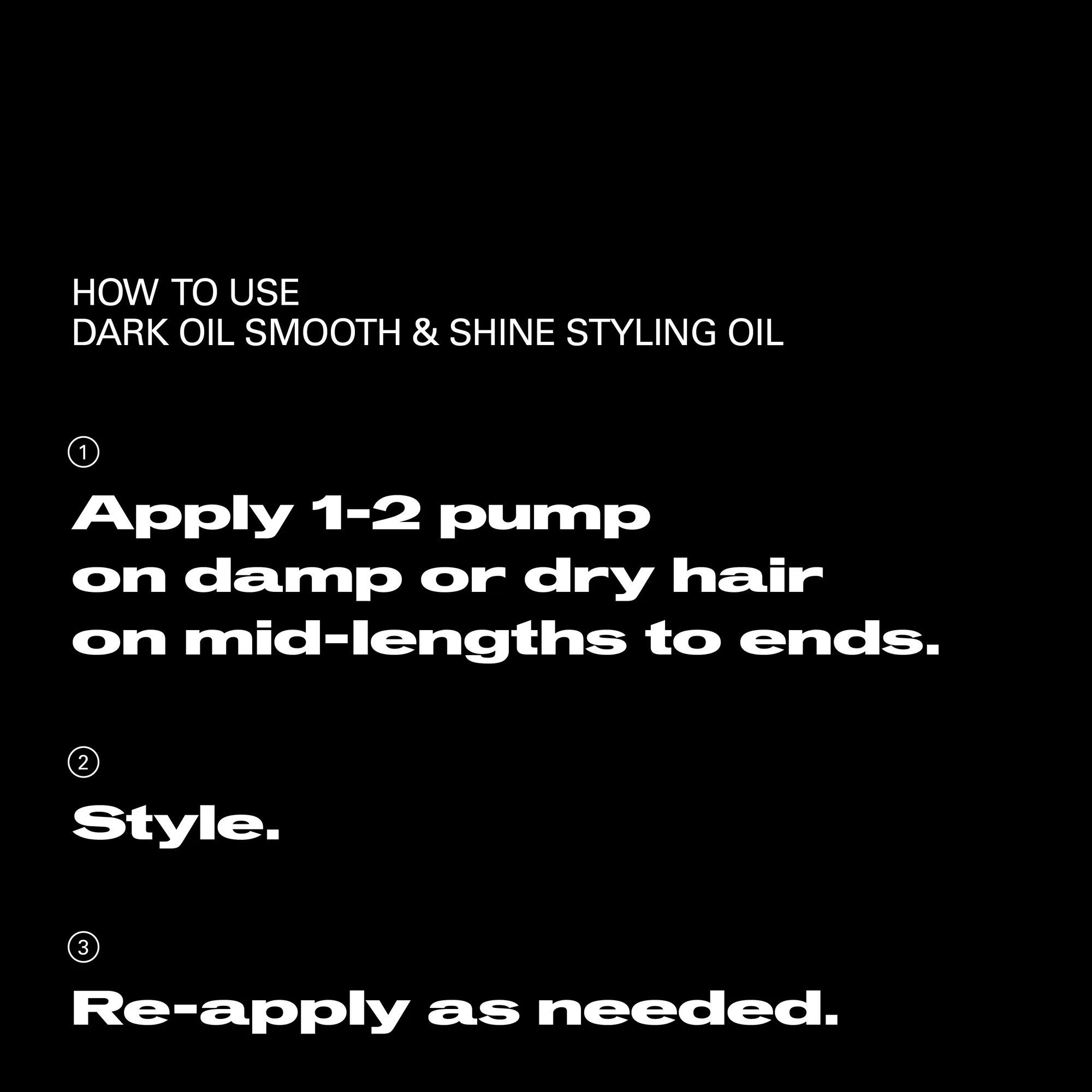 Sebastian Dark Oil Smooth & Shine Styling Oil