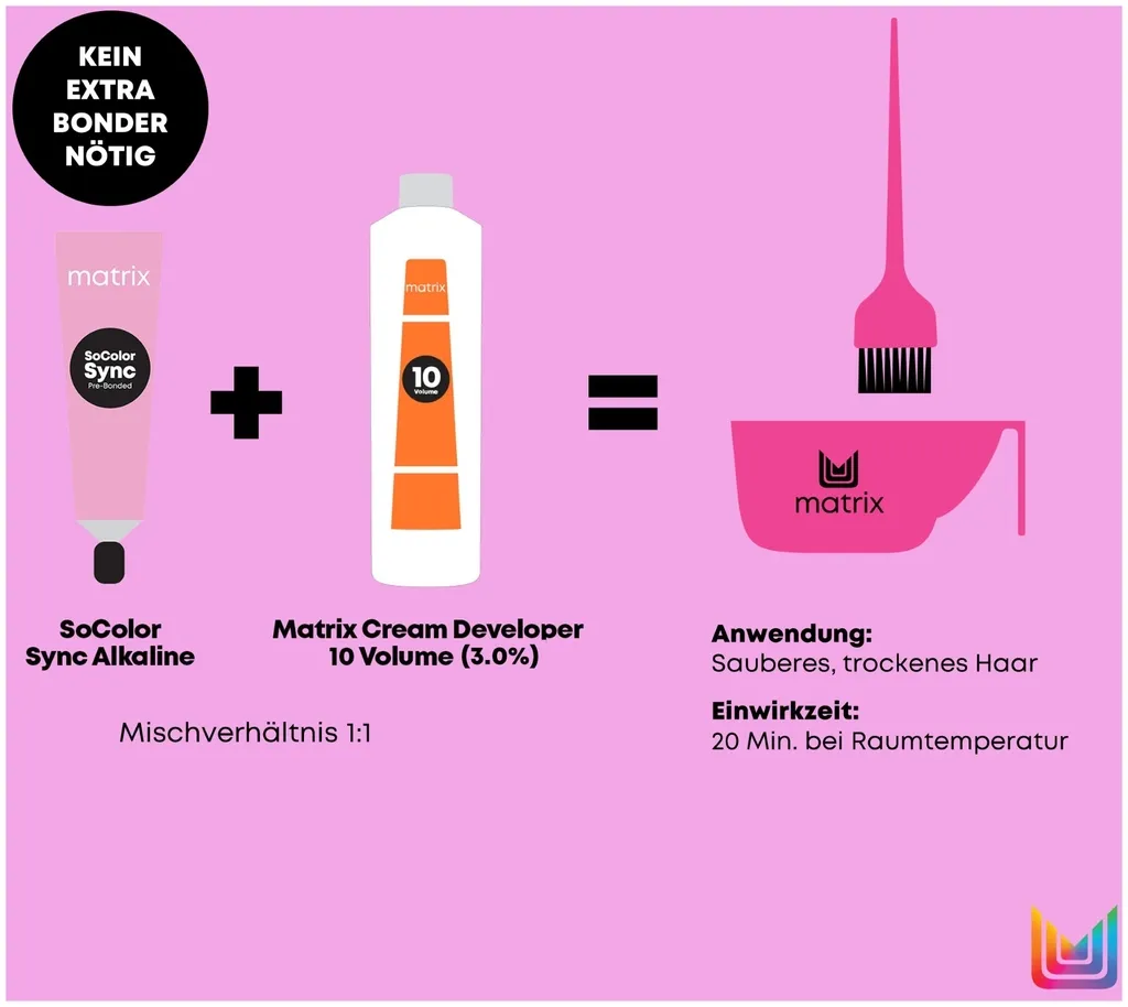 Matrix SoColor Sync Acidic NGA Tönung - 9NGA Neutr al Gold Asch