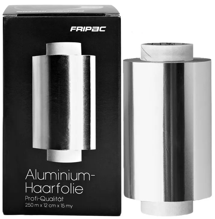 Fripac Aluminium Hair Foil 12 cm x 250 m 15 my silver