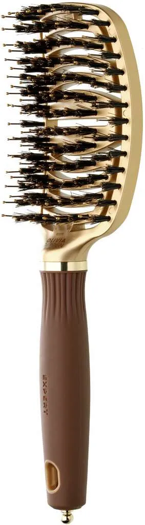Olivia Garden Expert Care Flex with wild boar and nylon bristles Gold & Brown
