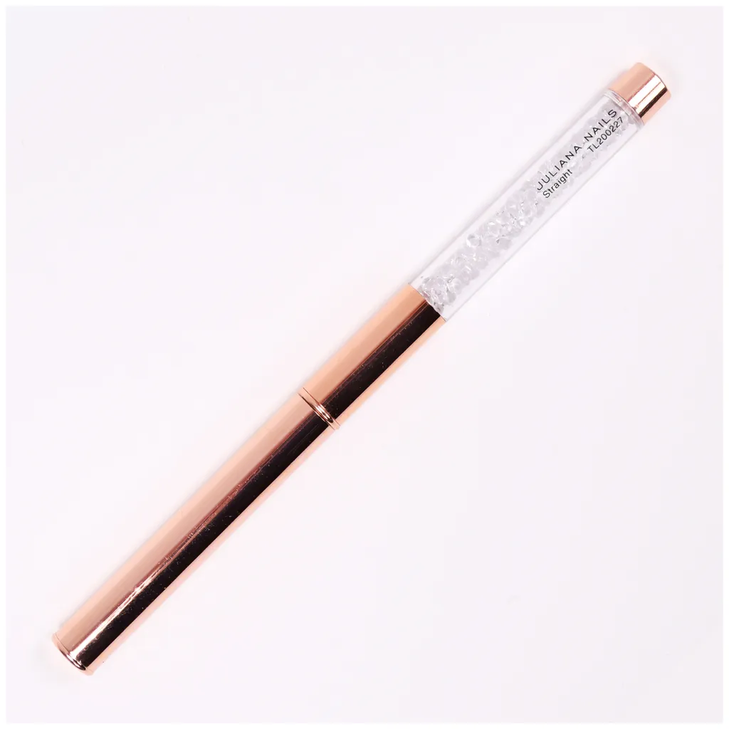 Juliana Nails Straight Gel Brush with Cap - rose gold