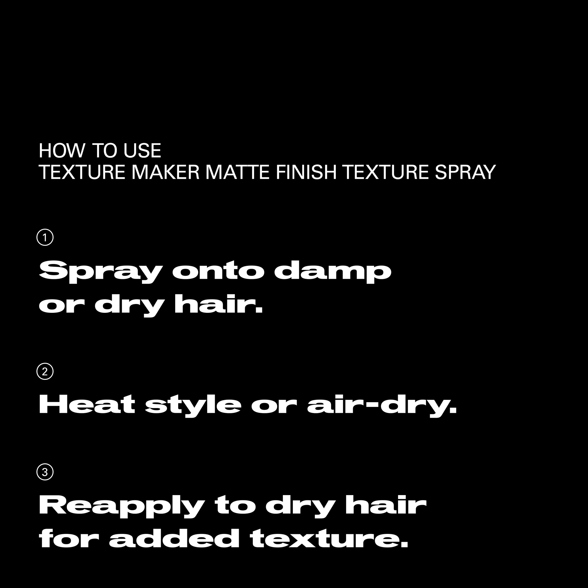 Sebastian Texture Maker Matte Finish Texture Spray