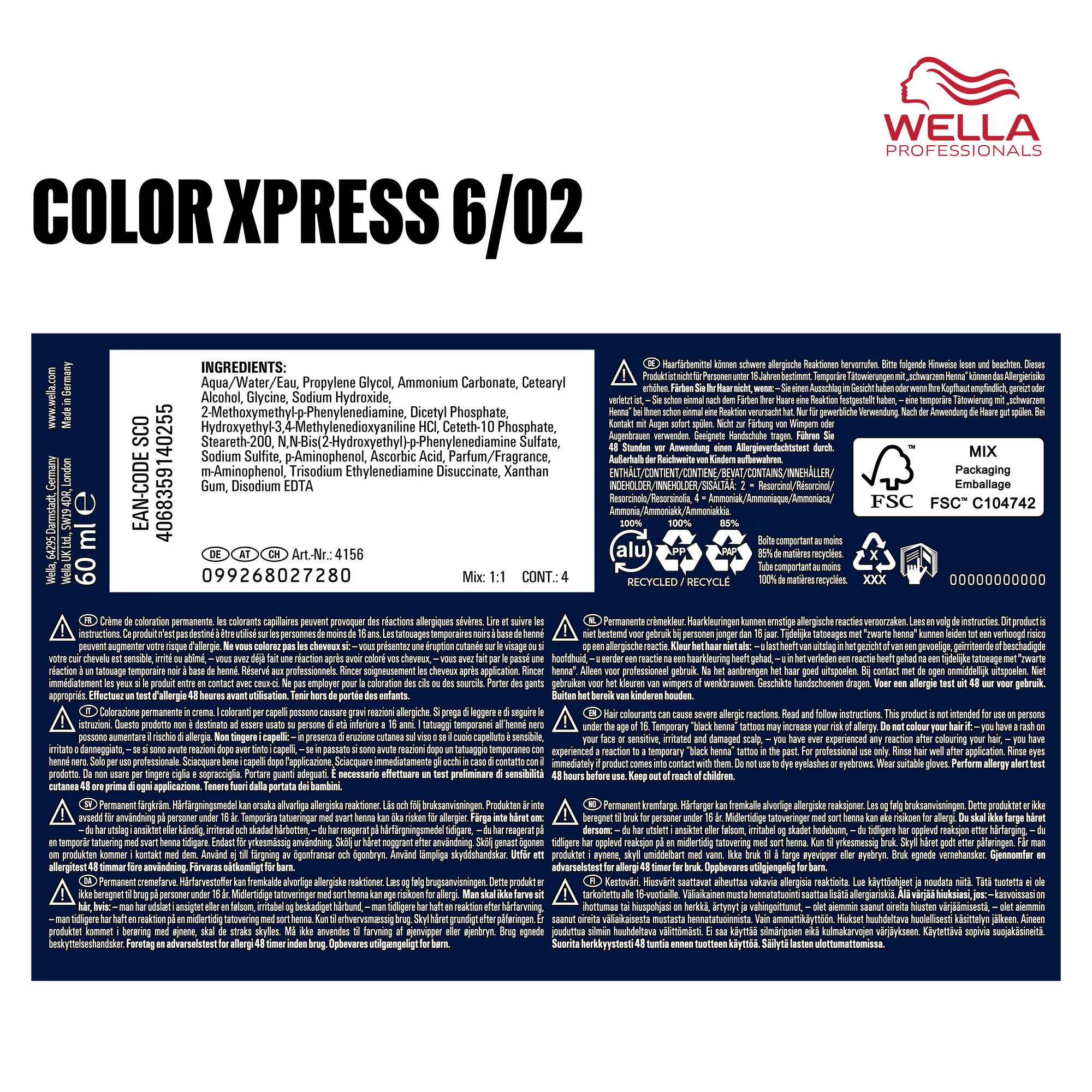 Wella Color Xpress - 7/1 medium blonde ash