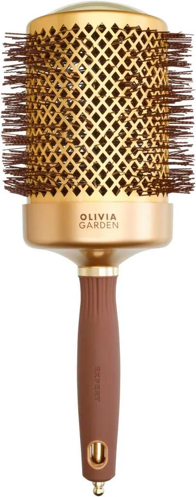 Olivia Garden Expert Blowout Shine with wavy bristles Gold & Brown