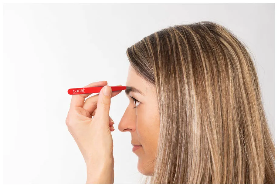 Canal Straight Tweezers, 9 cm  - satin