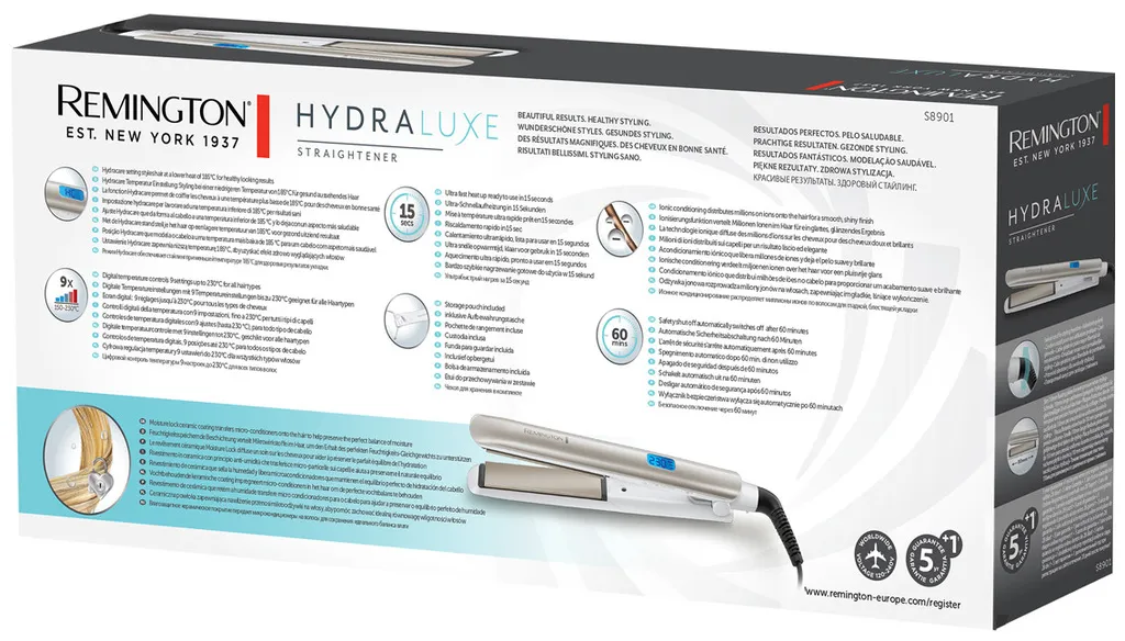 Remington HYDRAluxe Straightener S8901