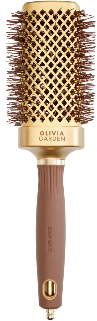 Olivia Garden Expert Blowout Straight with wavy bristles Gold & Brown