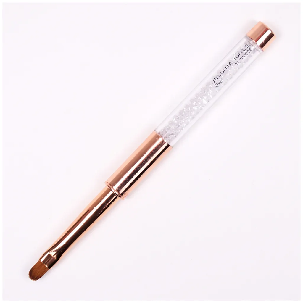 Juliana Nails Oval Gel Brush with Cap - rose gold