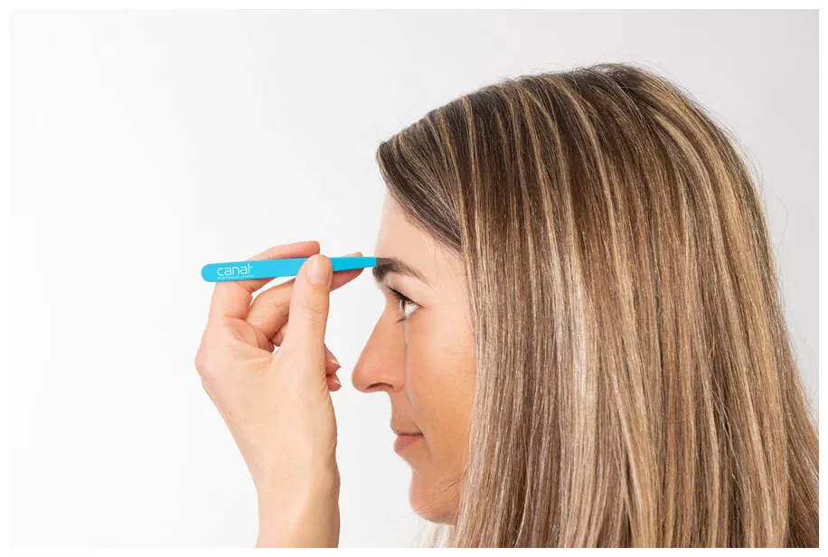 Canal Straight Tweezers, 9 cm  - satin