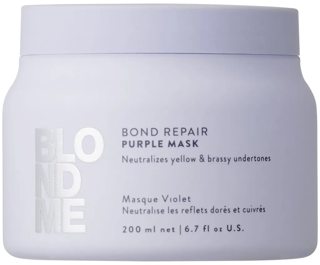 Schwarzkopf Blondme Bond Repair Purple Mask - 200 ml