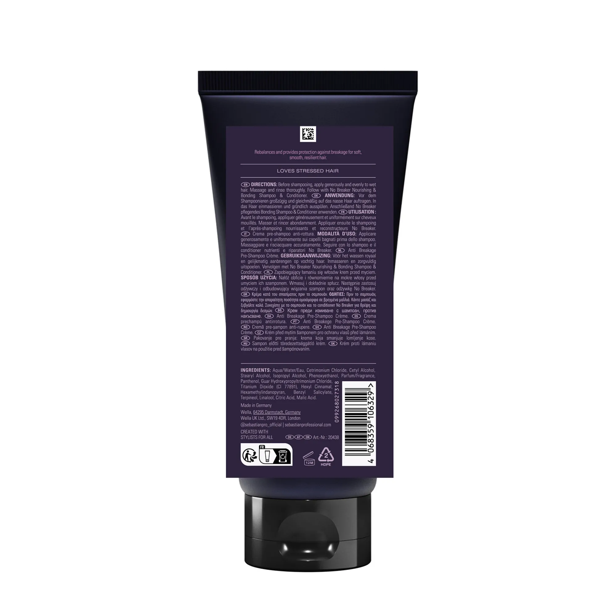 Sebastian No Breaker Anti Breakage Pre-Shampoo Crème