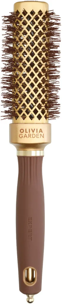 Olivia Garden Expert Blowout Straight with wavy bristles Gold & Brown