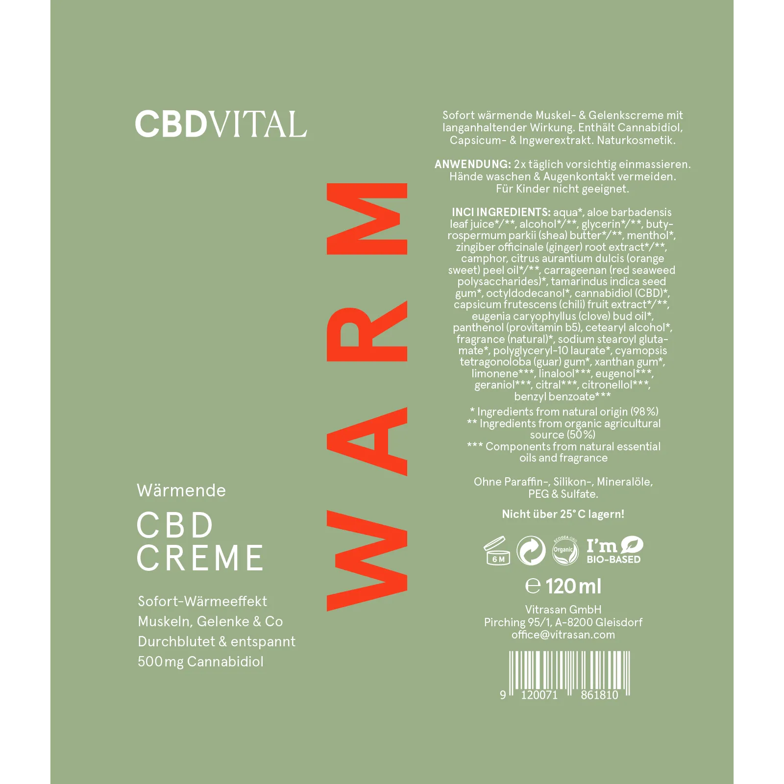 CBD VITAL Warming CBD Cream