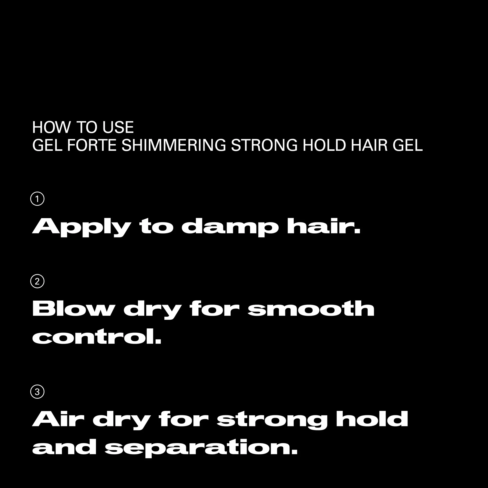 Sebastian Gel Forte Shimmering Strong Hold Hair Gel