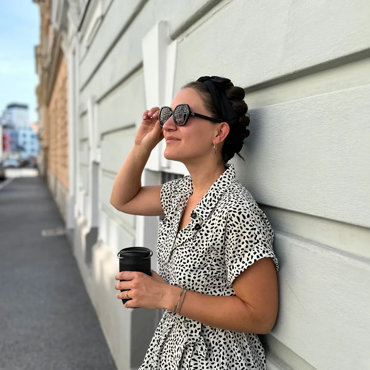 Lotta Curls Lockenband Satin Cotton Black