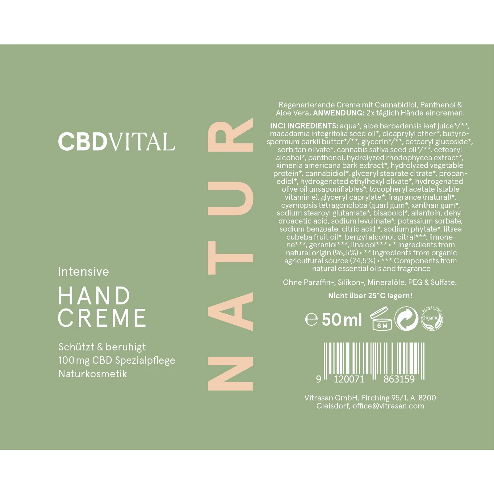 CBD VITAL Hand Cream