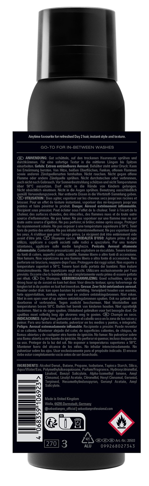 Sebastian Drynamic+ Dry Shampoo