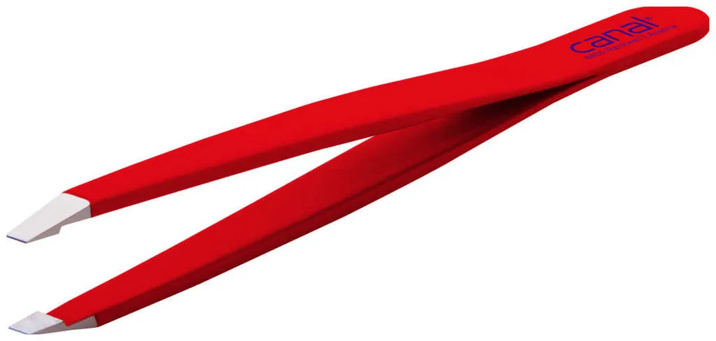 Canal Straight Tweezers, 9 cm  - satin