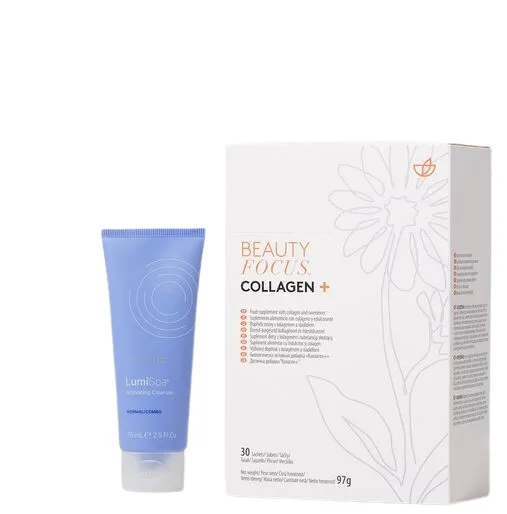 Nu Skin Beauty Focus Collagen+ and ageLOC LumiSpa Activating Face Cleanser
