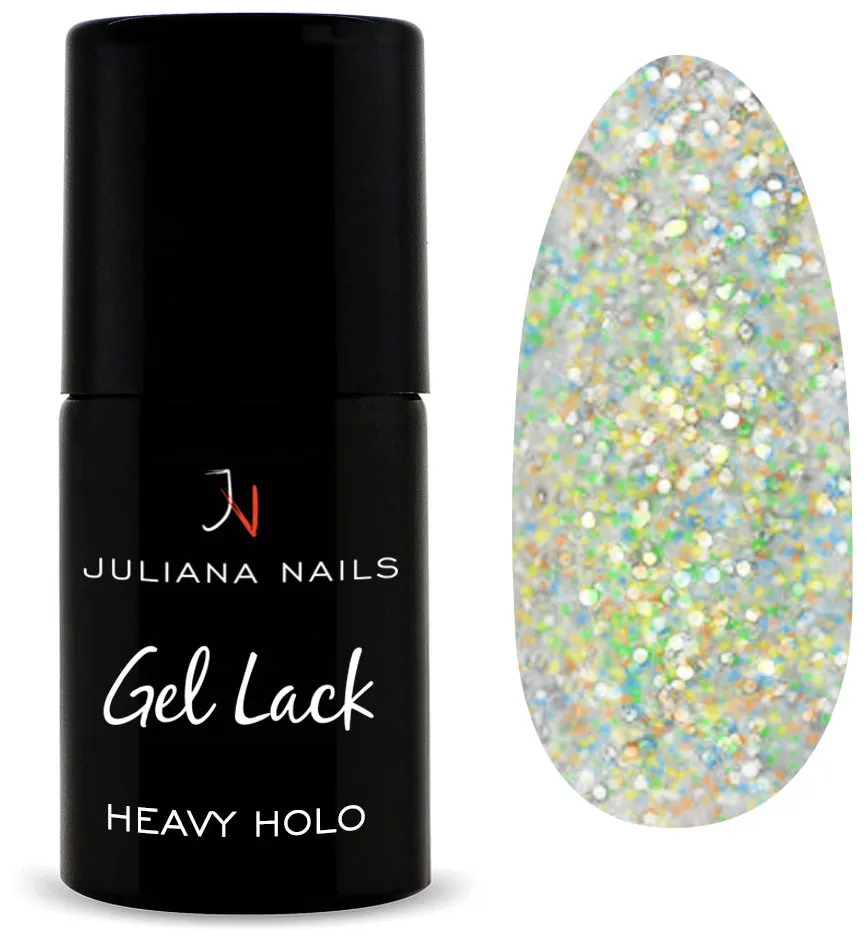 Juliana Nails Gel Polish Glitter & Effects - Glitter Silver
