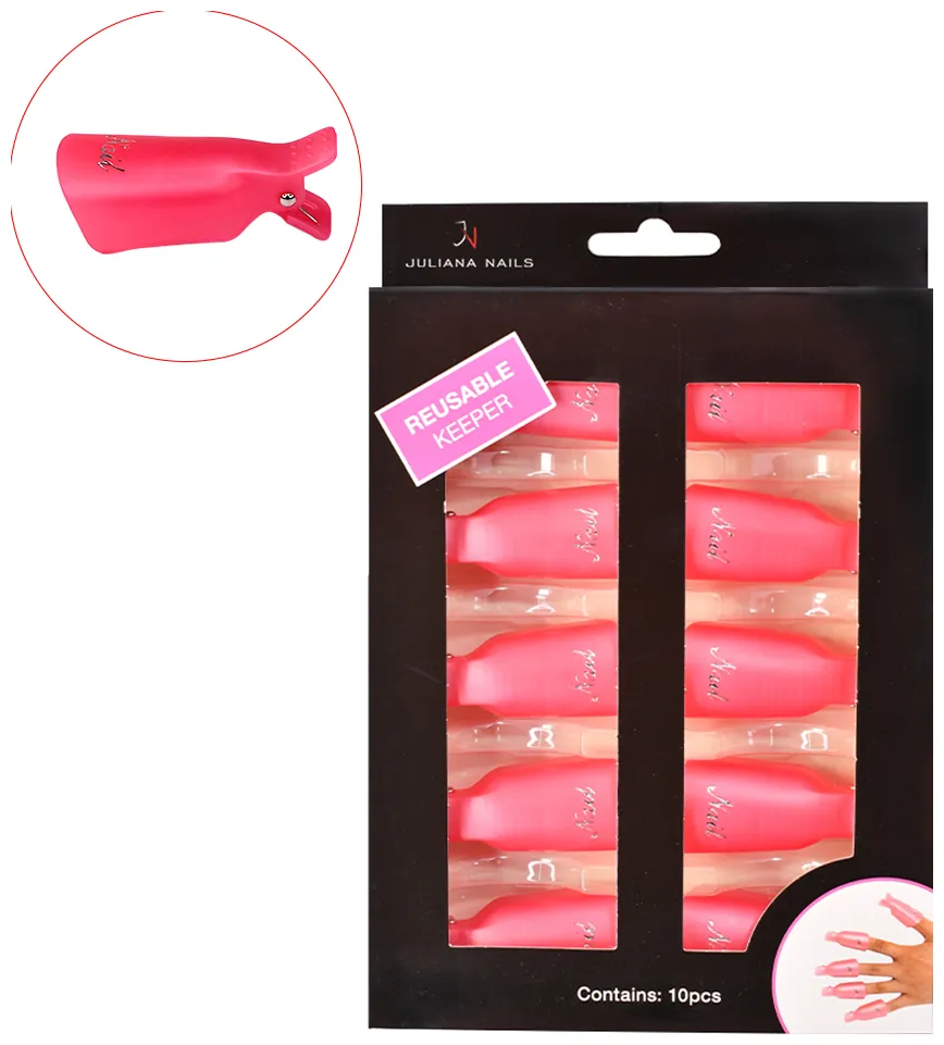 Juliana Nails Remover Clips (10 pieces) - Pink