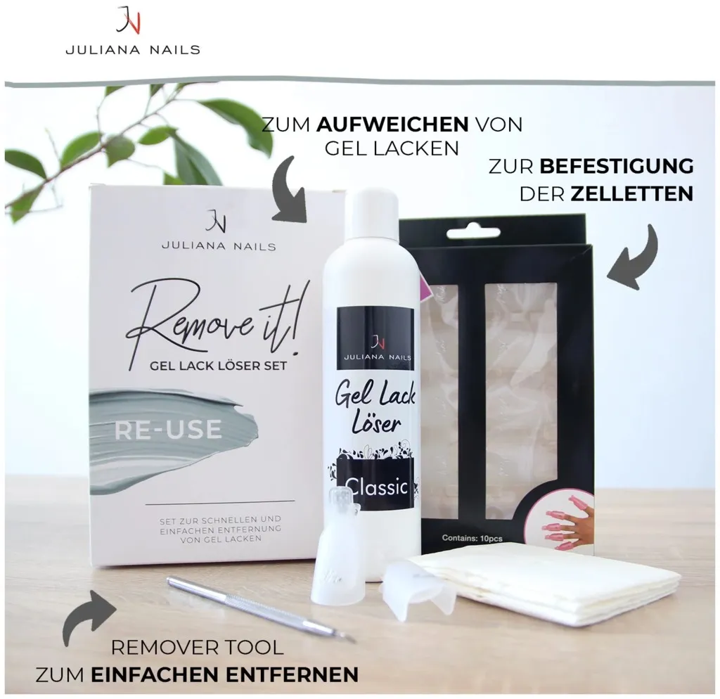 Juliana Nails Gel Polish Remover Set Re-Use