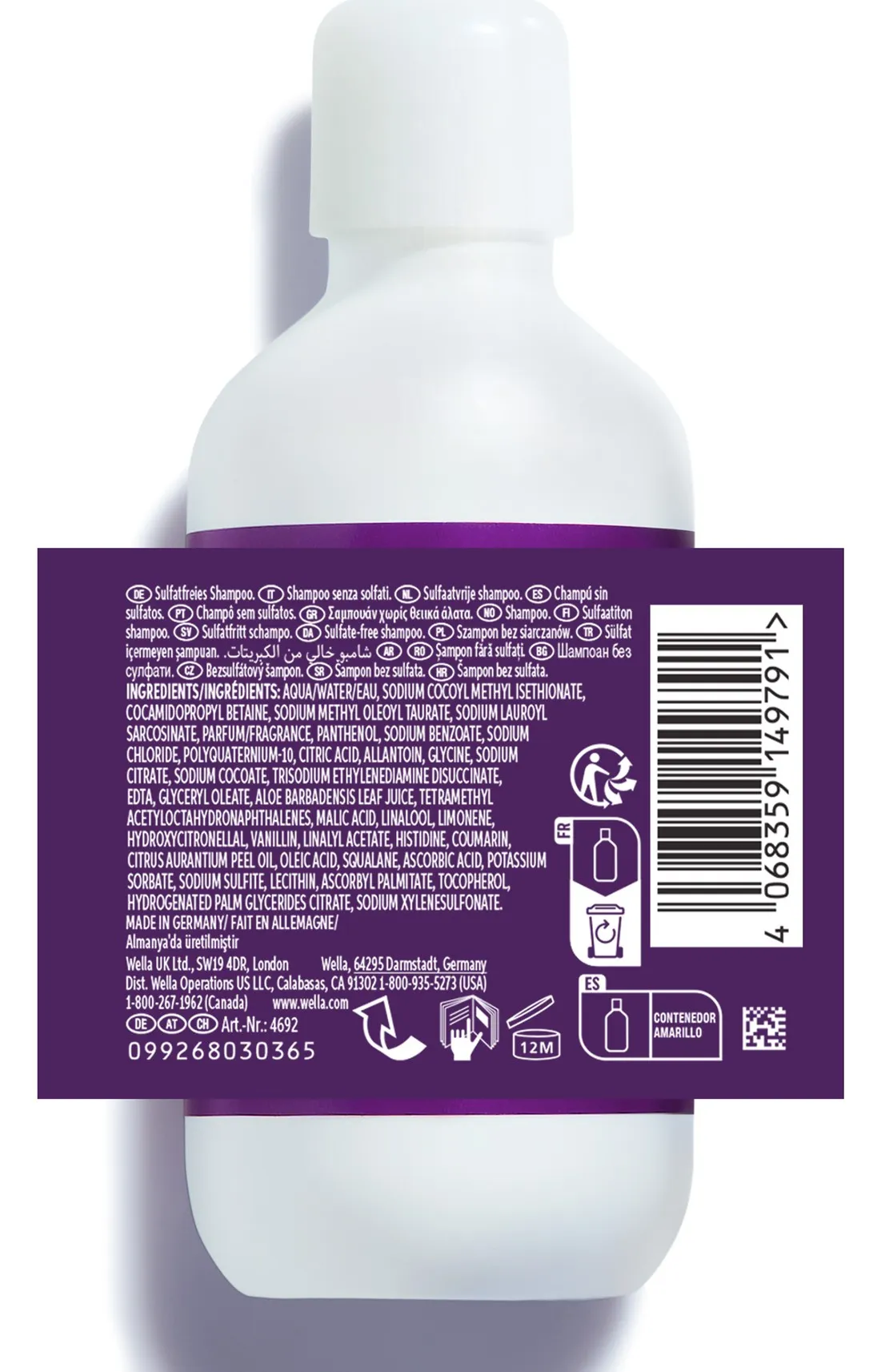 Wella Ultimate Color Sulfate-Free Shampoo