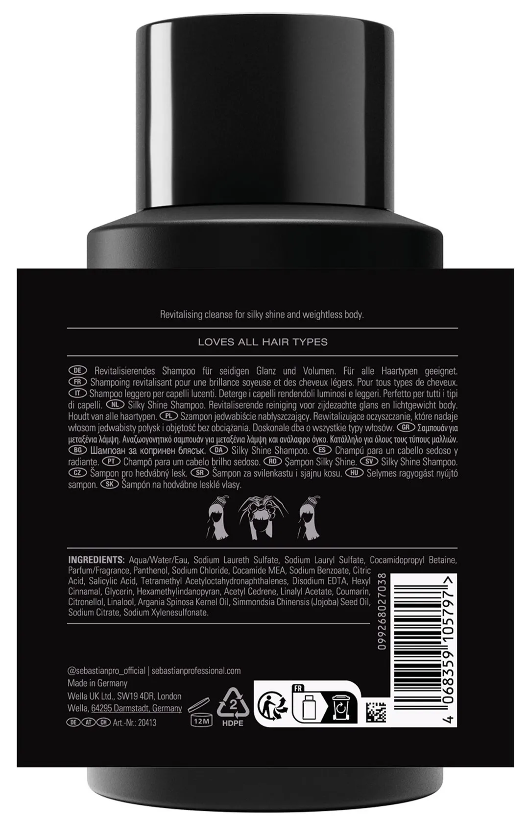 Sebastian Dark Oil Silky Shine Shampoo