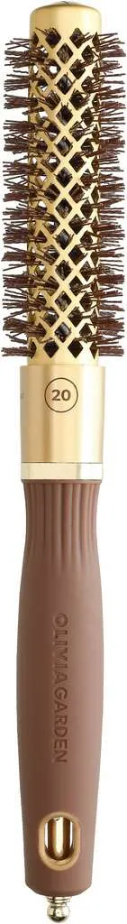 Olivia Garden Expert Blowout Shine with wavy bristles Gold & Brown