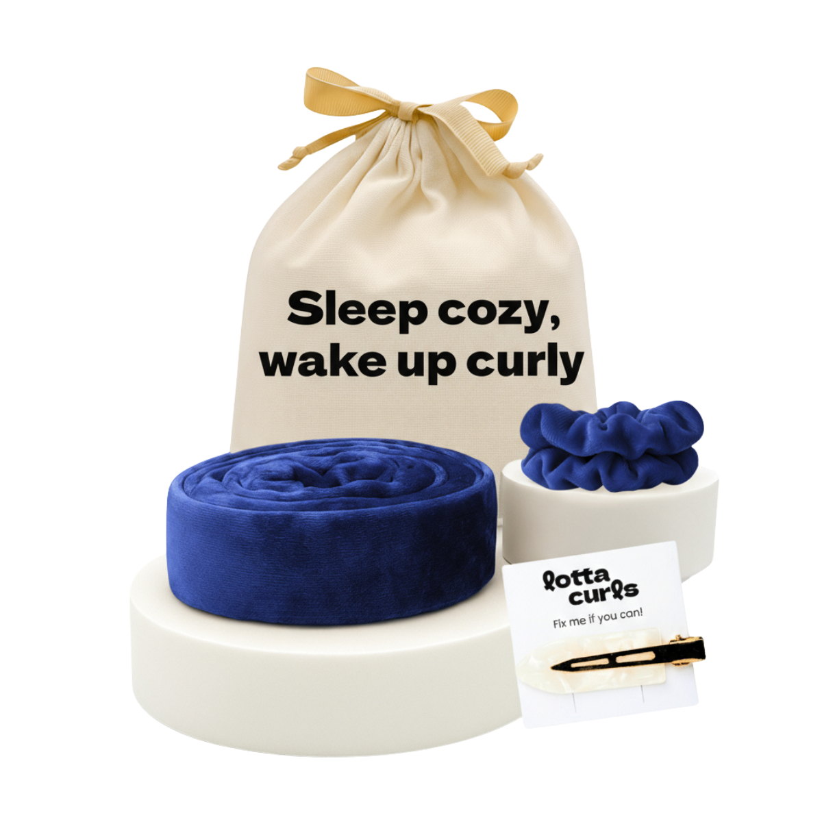 Lotta Curls Curl Band Set Deep Blue