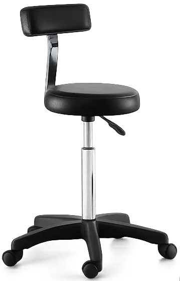 Smart Black Stool With Back