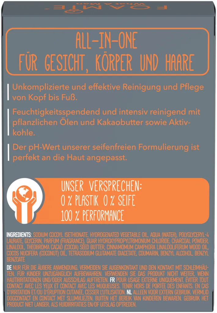 Foamie 3 in 1 Body Bar For Men - What A Man