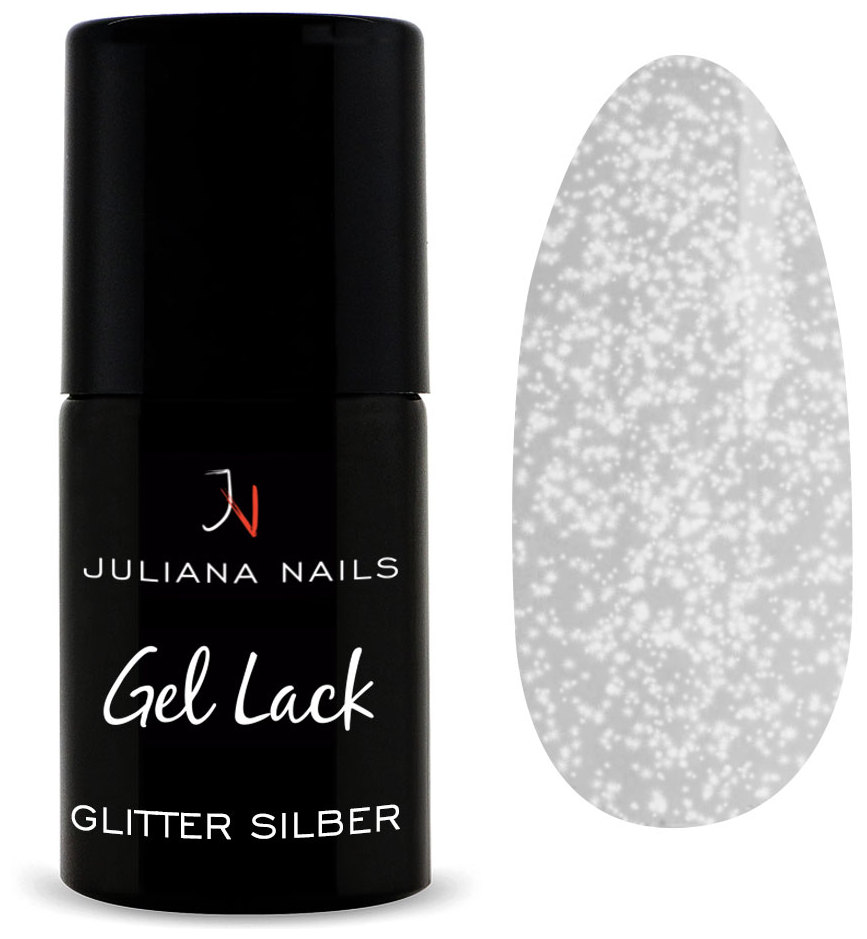 Juliana Nails Gel Polish Glitter & Effects - Glitter Silver