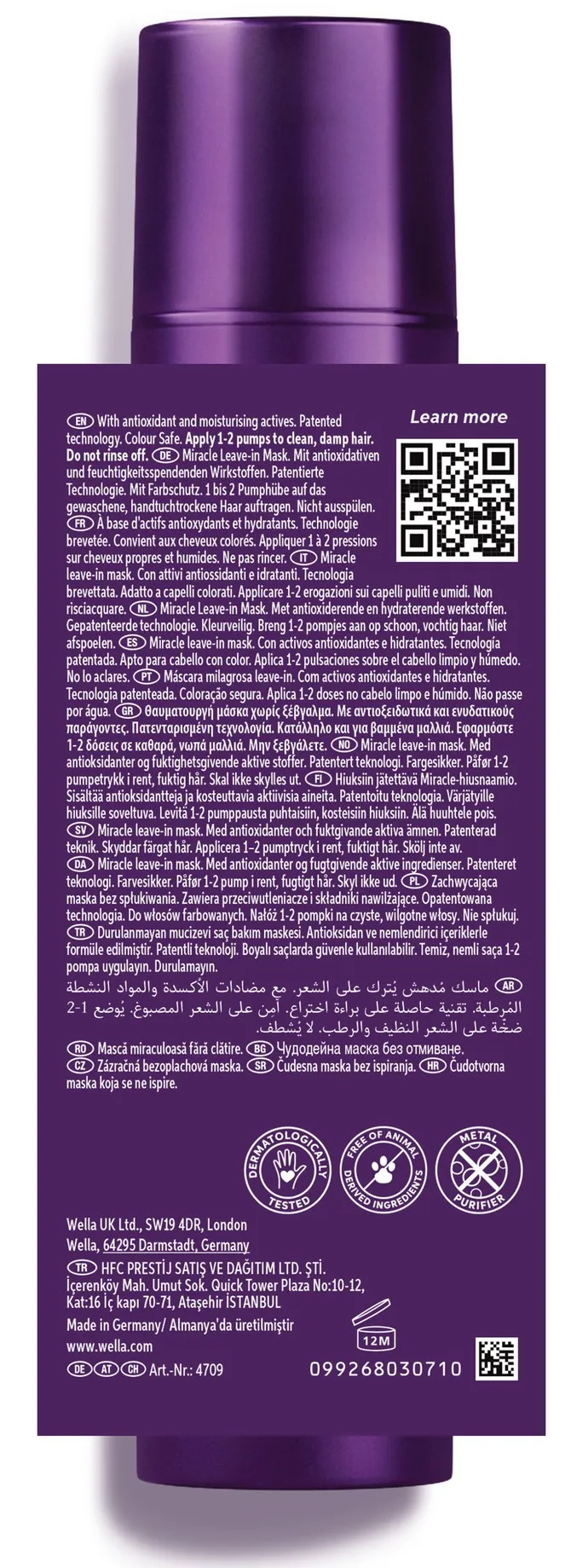 Wella Ultimate Color Miracle Leave-in Mask