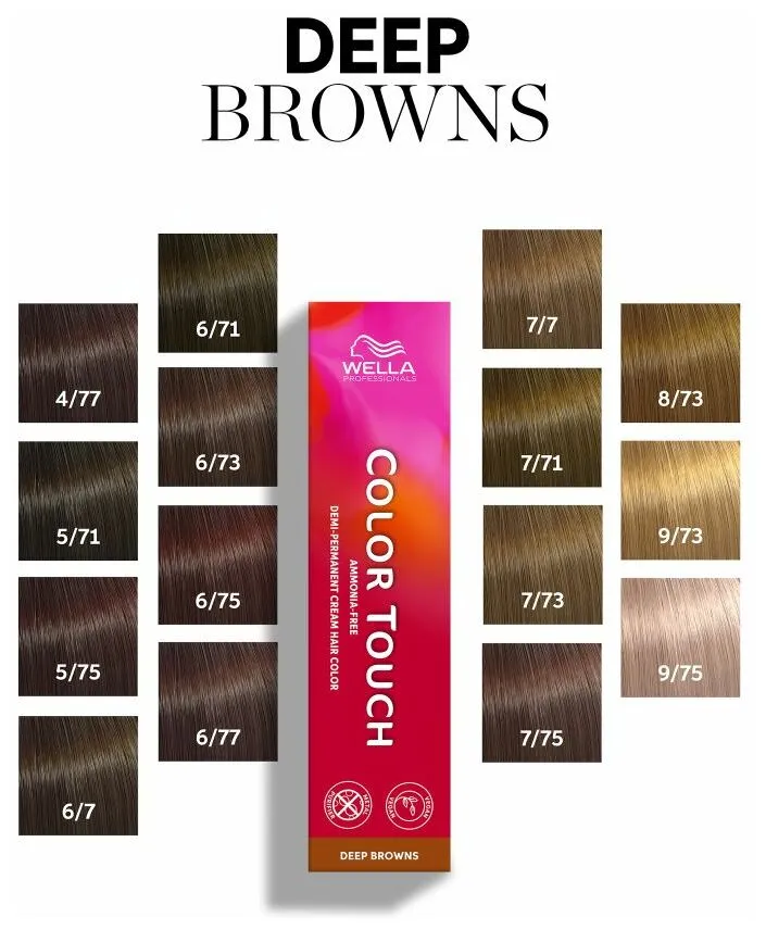 Wella Color Touch Deep Browns 60ml - 7/7 medium blonde brown