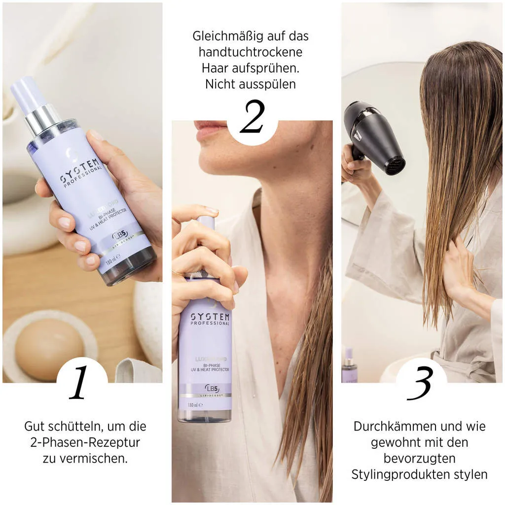 System Professional Lipid Code  LuxeBlond Bi-Phase UV & Heat Protector