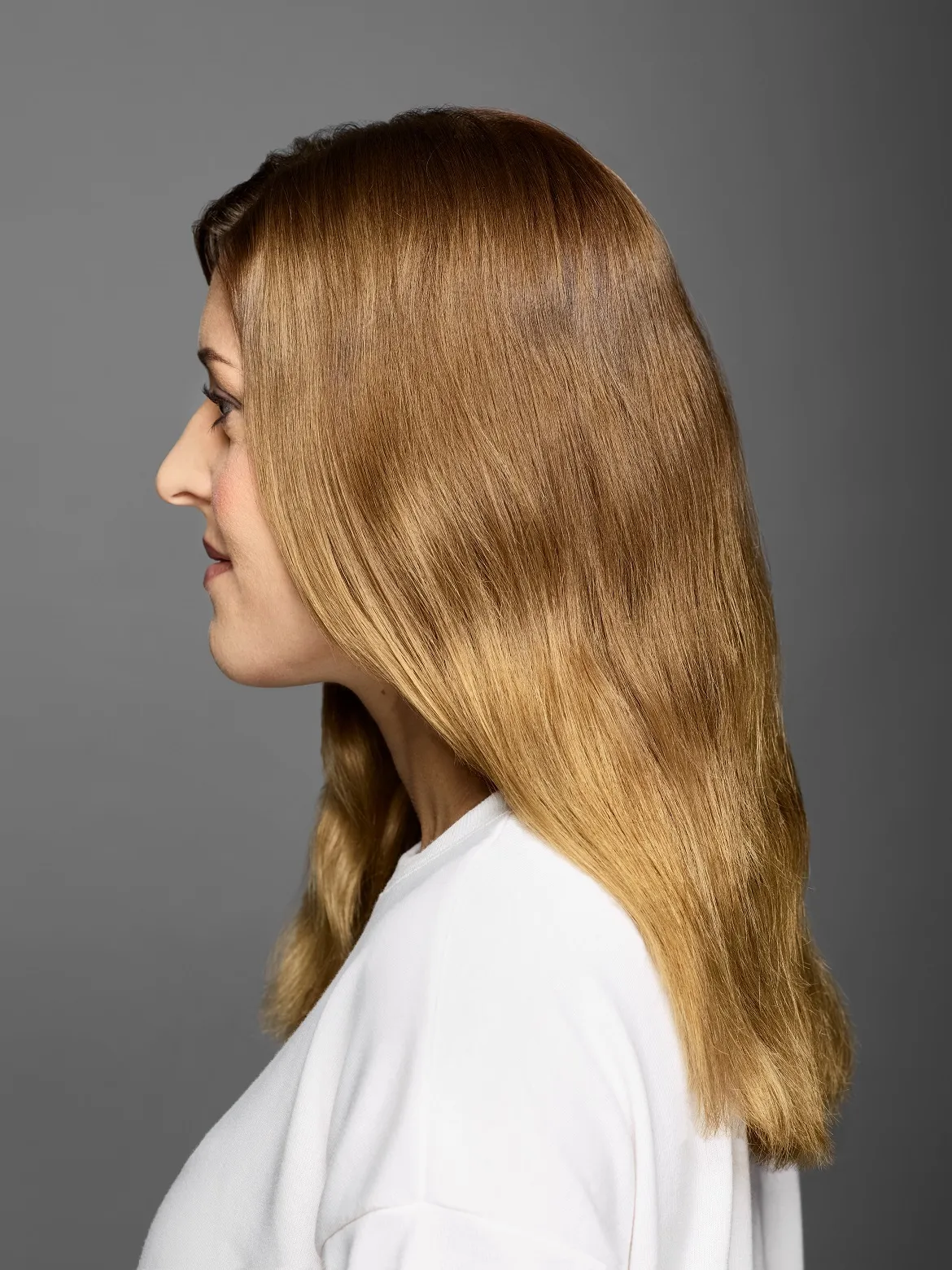 Vorher-Bild von Maria Nila Colour Refresh Cacao und Autumn Red Anwendung