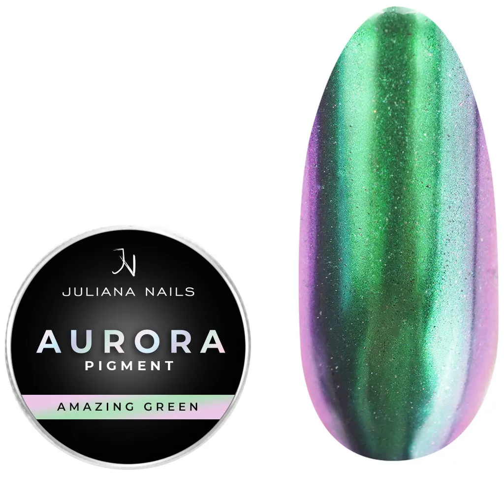 Juliana Nails Aurora Pigment - Mystic Emerald