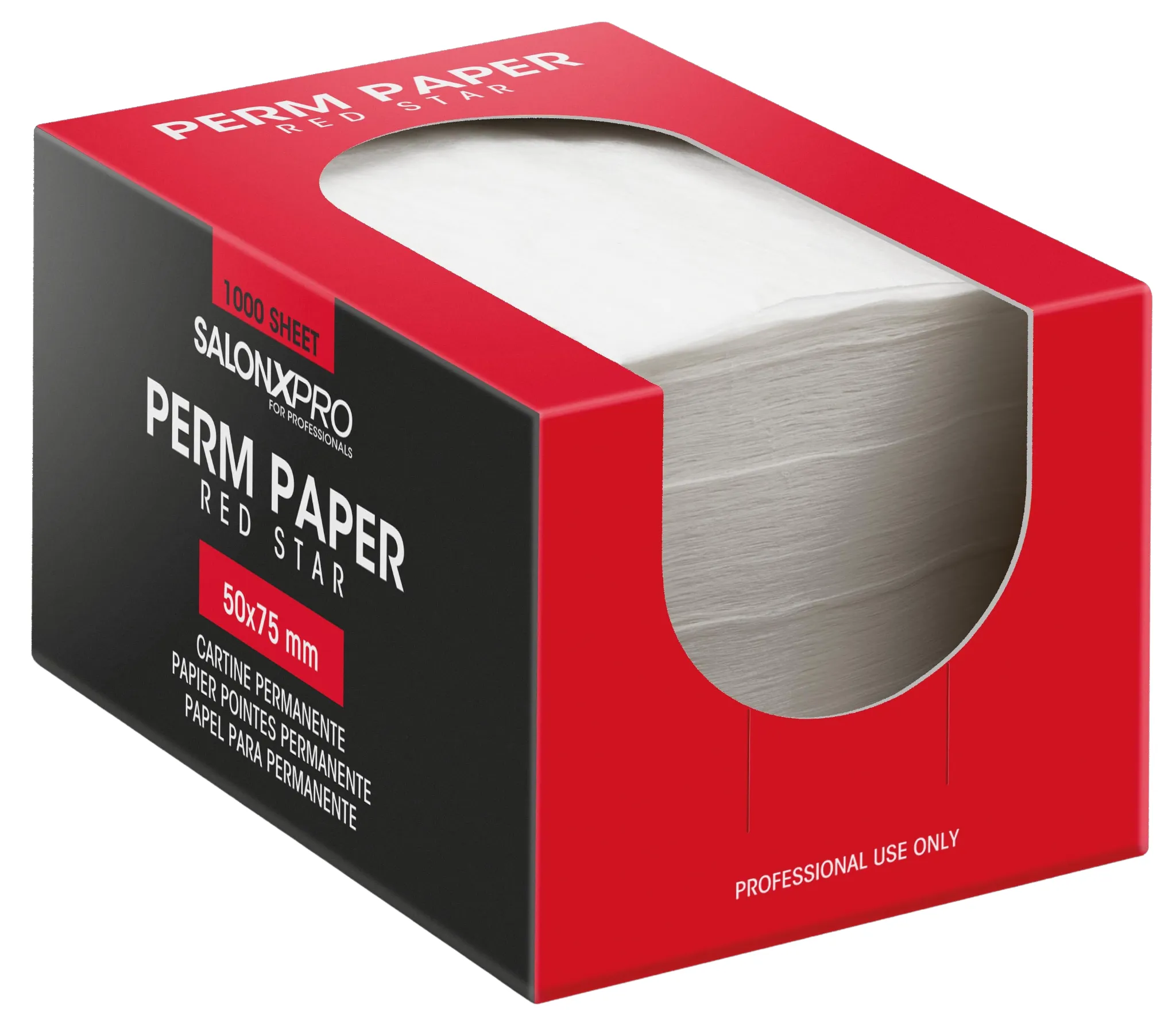 Xanitalia SALONXPRO Red Star Perm End Papers 50x75 mm
