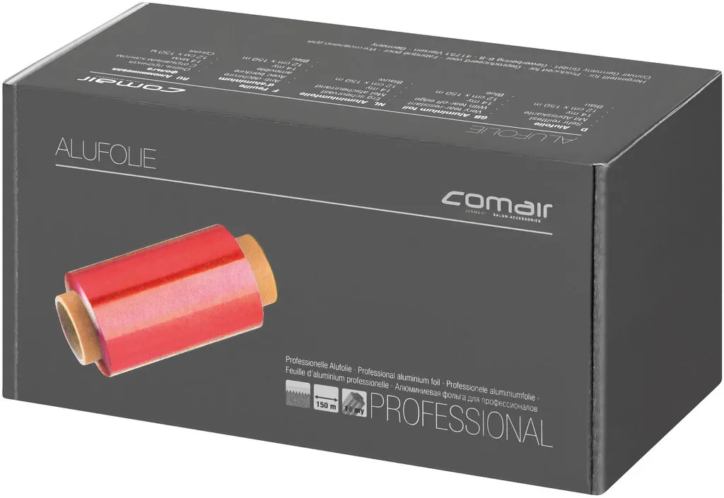Comair Alu-Folie 14µx12cmx150m Rolle - red