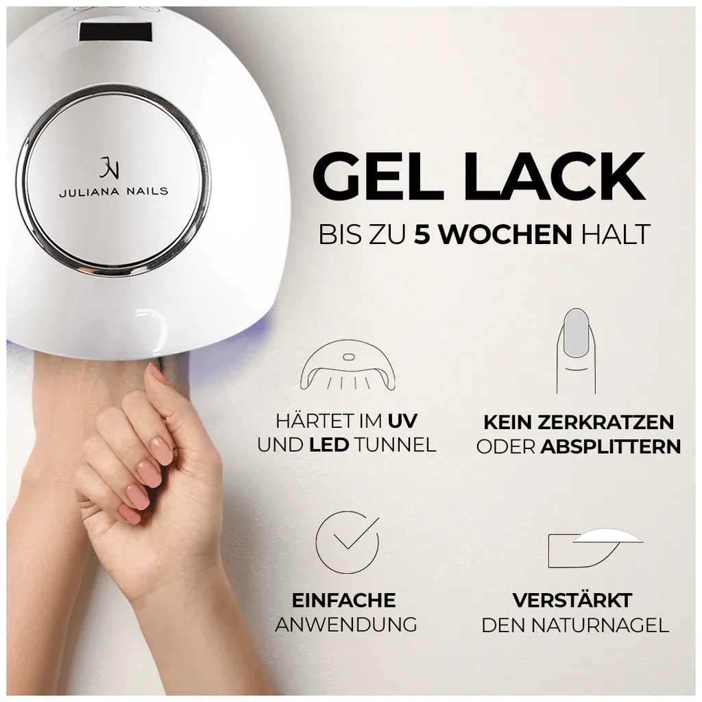 Juliana Nails Gel Polish Glitter & Effects - Glitter Silver