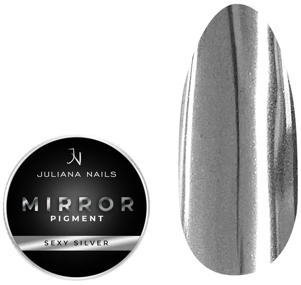Juliana Nails Mirror Pigment - Sexy Silver