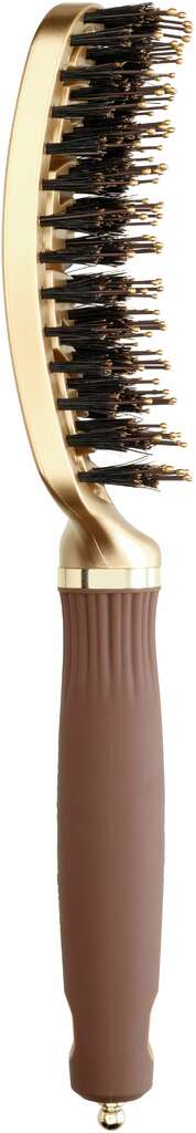 Olivia Garden Expert Care Flex with wild boar and nylon bristles Gold & Brown