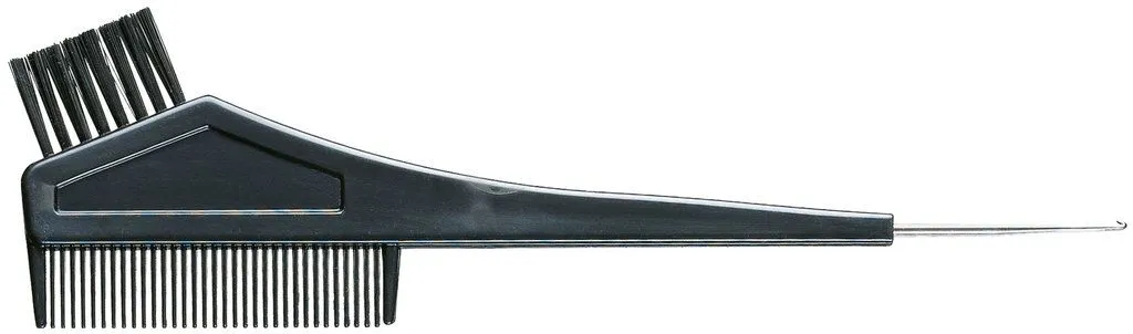 Comair Colouring Brush black with Comb + Hook