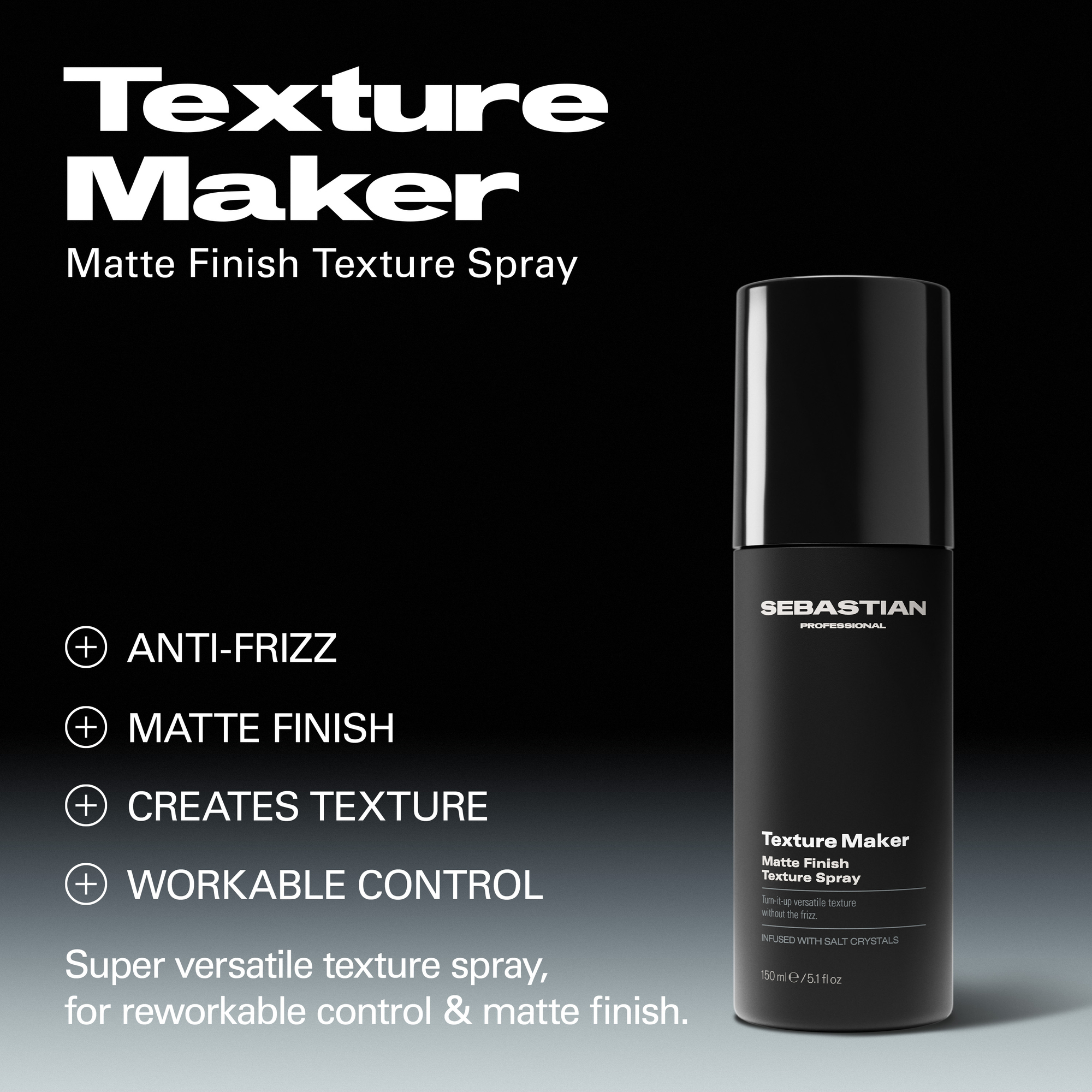 Sebastian Texture Maker Matte Finish Texture Spray