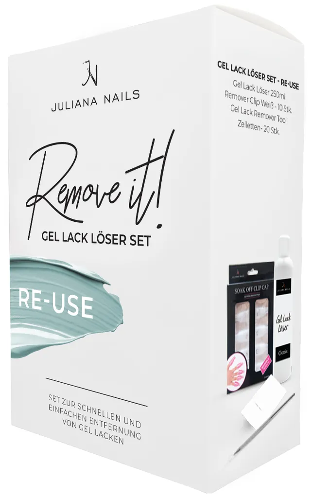 Juliana Nails Gel Polish Remover Set Re-Use