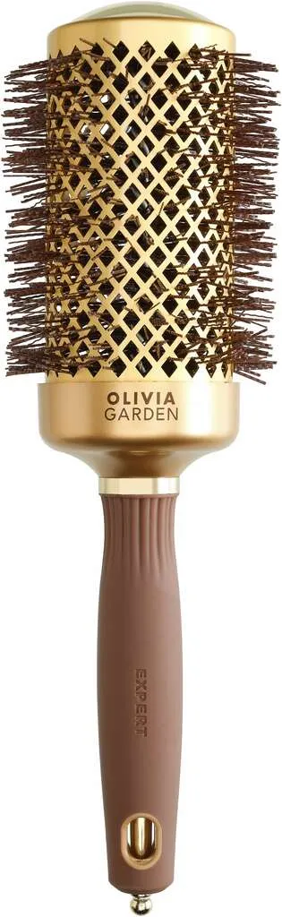 Olivia Garden Expert Blowout Shine with wavy bristles Gold & Brown